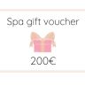 Spa gift voucher