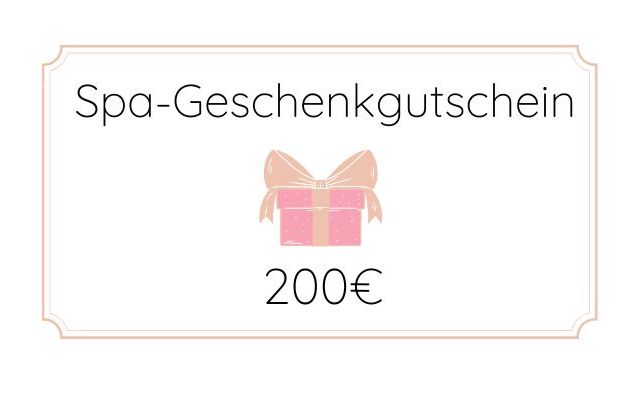 Spa-Geschenkgutshein